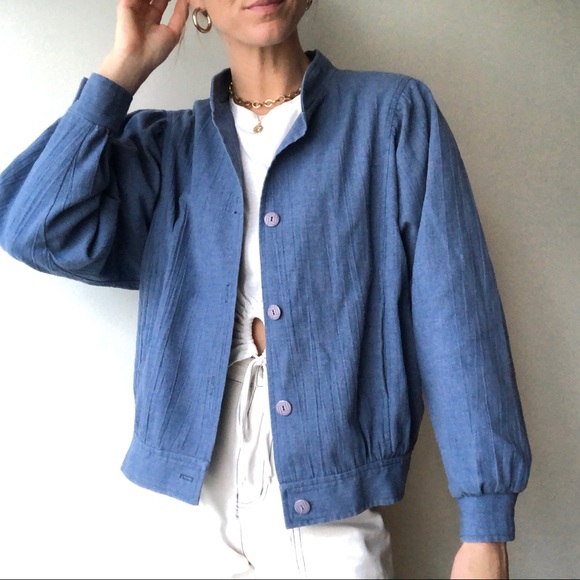 Vintage Jackets & Blazers - 70’s Chambray Jacket